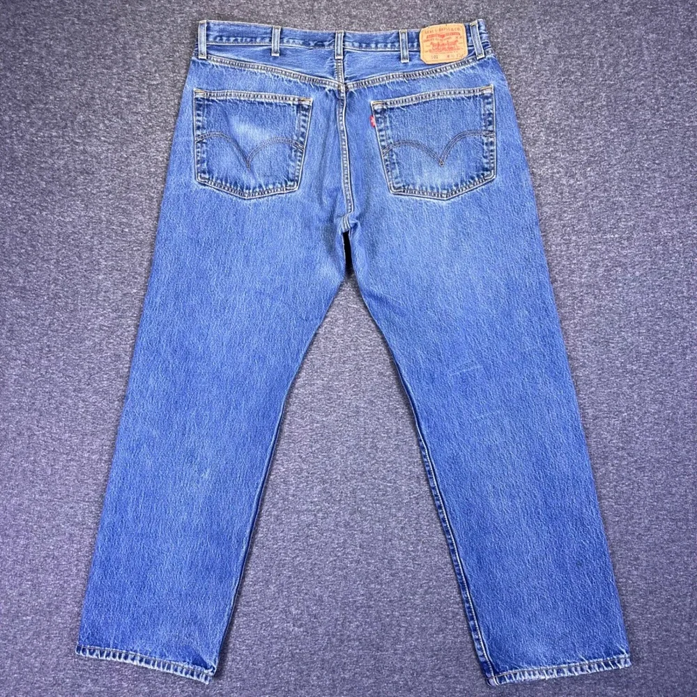 VTG 00s Levis 501-0115 Jeans Mens‎ 38x30 Blue Straight Classic Casual Button Fly